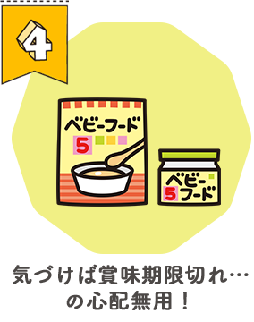 気づけば賞味期限切れ…の心配無用